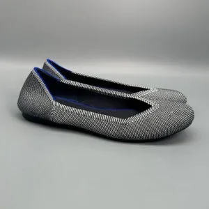Rothy's The Flat Round Cap Toe Women's 8.5 Grey Mist Flats Slip-On Casual Shoes