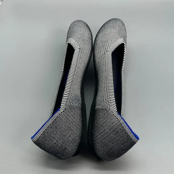 Rothy's The Flat Round Cap Toe Women's 8.5 Grey Mist Flats Slip-On Casual Shoes