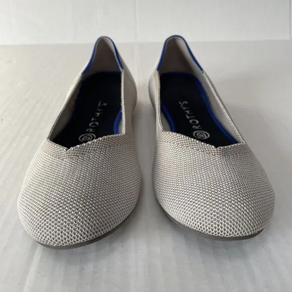 Rothy’s The Flat Round Toe Ballet Flats Sz 9.5 Slip On Casual Washable Shoes