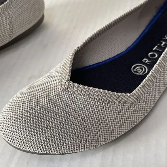 Rothy’s The Flat Round Toe Ballet Flats Sz 9.5 Slip On Casual Washable Shoes