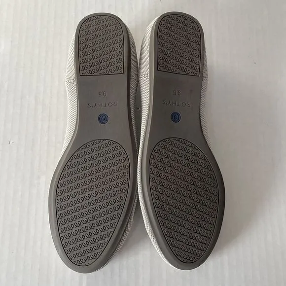 Rothy’s The Flat Round Toe Ballet Flats Sz 9.5 Slip On Casual Washable Shoes