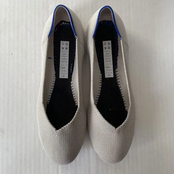 Rothy’s The Flat Round Toe Ballet Flats Sz 9.5 Slip On Casual Washable Shoes