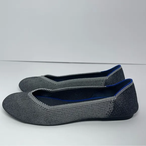 Rothy’s The Flat Round Toe gray Comfort Ballet Flats Women’s Size 10.5 US