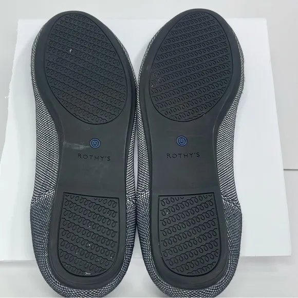 Rothy’s The Flat Round Toe gray Comfort Ballet Flats Women’s Size 10.5 US