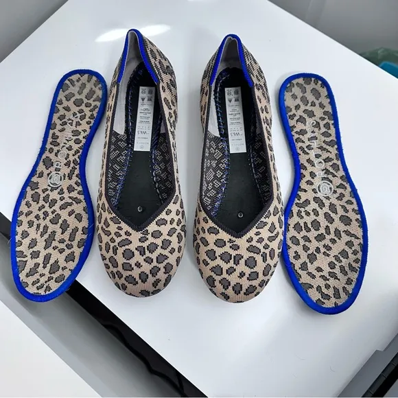 Rothy’s The Flat Round Toe Leopard Print Size‎ 6.5