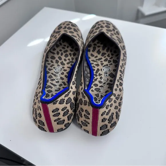 Rothy’s The Flat Round Toe Leopard Print Size‎ 6.5