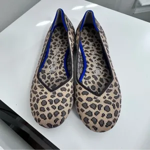 Rothy’s The Flat Round Toe Leopard Print Size‎ 6.5