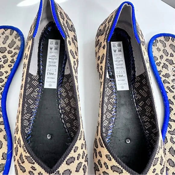 Rothy’s The Flat Round Toe Leopard Print Size‎ 6.5