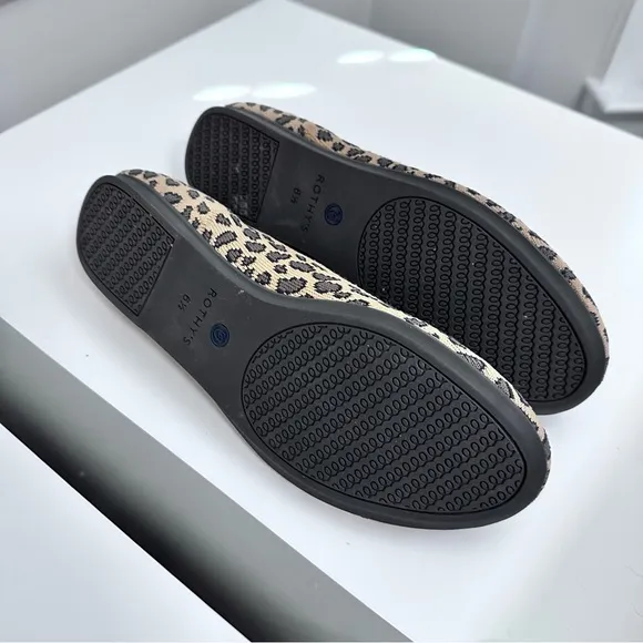 Rothy’s The Flat Round Toe Leopard Print Size‎ 6.5