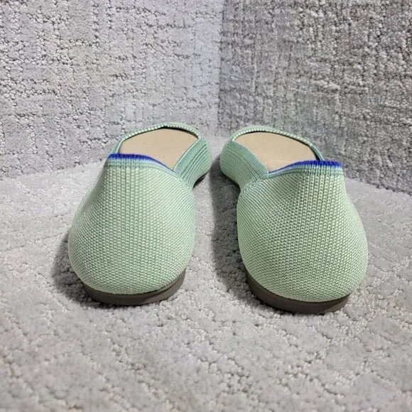Rothys The Flat Women's Size 10.5 US Mint Green Round Toe Slip on Flat Shoes