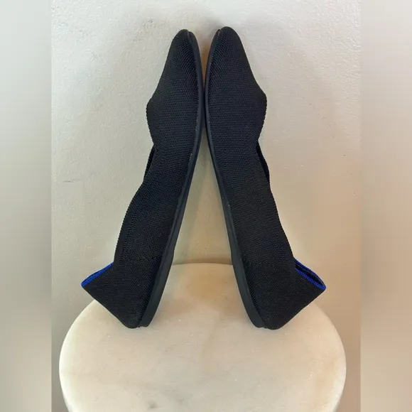 ROTHY'S The Flat Women's‎ Slip-On Shoes Classic Round Toe Black Ballet Core 10.5