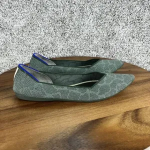 Rothy's The Loafer Women's Size 7 Safari Green Round Toe Flats Shoes Authentic