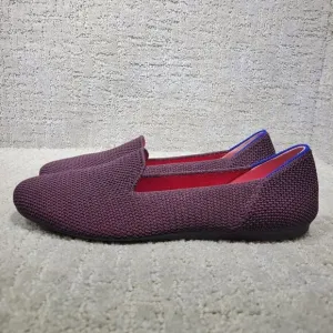Rothy's The Loafer Women's Size 8.5 US Berry Lattice Stitch Slip on Flat Shoes