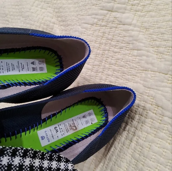 Rothy's The Mary Jane in Ink Gingham Size 9