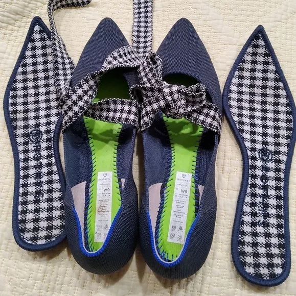 Rothy's The Mary Jane in Ink Gingham Size 9