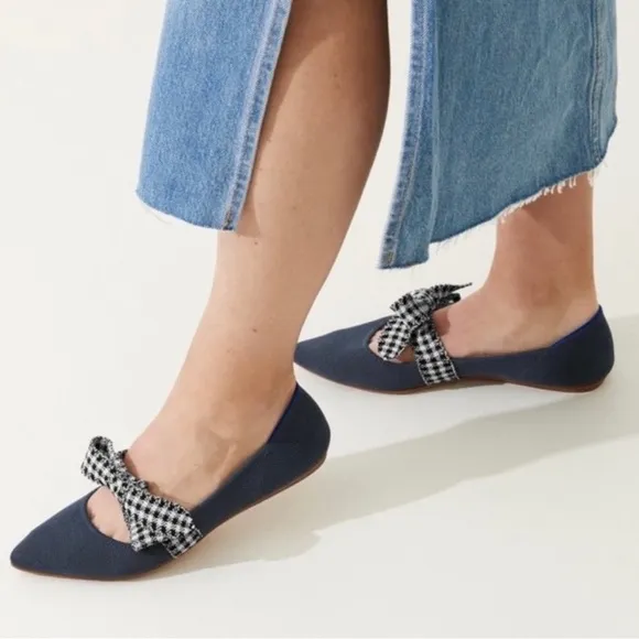 Rothy's The Mary Jane in Ink Gingham Size 9