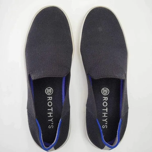Rothys The Original Slip On Blue Women's Size 8.5 US Flats Sneaker Comfort Shoe
