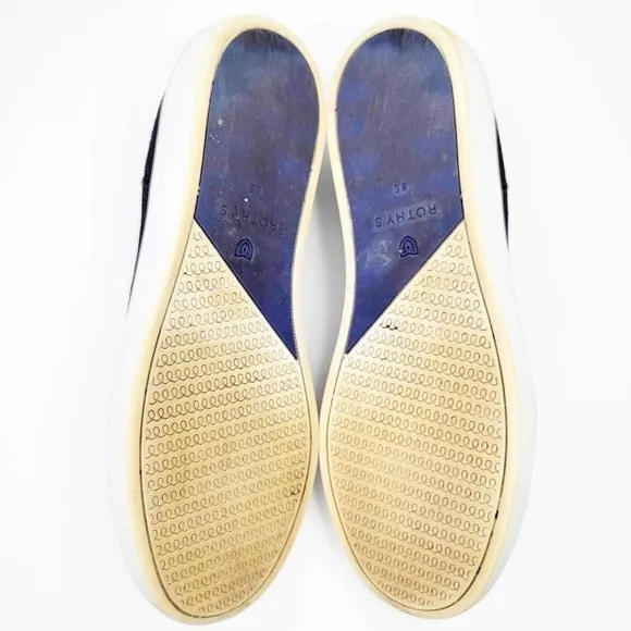 Rothys The Original Slip On Blue Women's Size 8.5 US Flats Sneaker Comfort Shoe