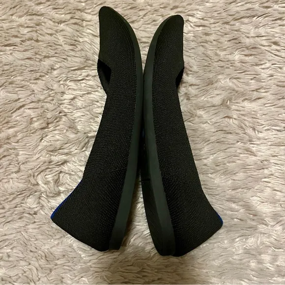 Rothy's The Point Black Shoes Ballet Flats Pointed Toe Soft Recycle Size W7