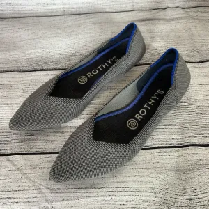 Rothy’s The Point Cloud Grey pointed flats with inserts size 7