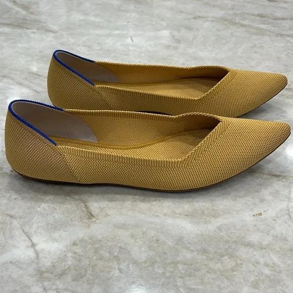 Rothy’s | The Point Flats | Mustard Yellow (Retired) | Women's Size 10