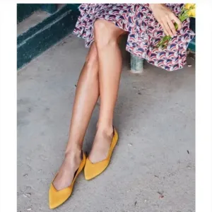 Rothy’s | The Point Flats | Mustard Yellow (Retired) | Women's Size 10