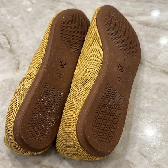 Rothy’s | The Point Flats | Mustard Yellow (Retired) | Women's Size 10