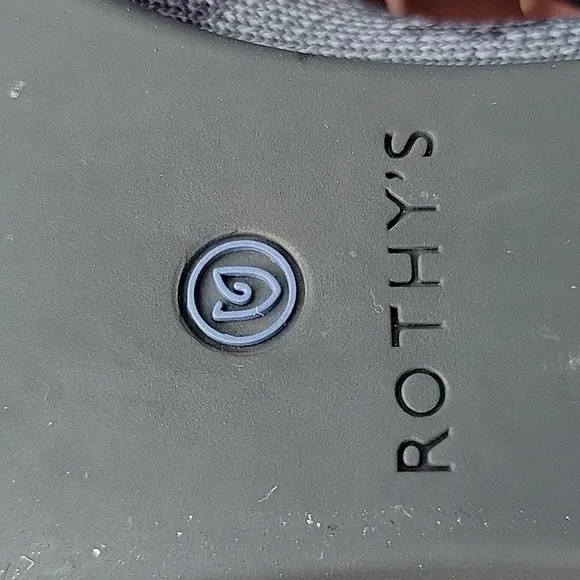 Rothy’s The Point Gray Camo Camouflage Retired Pointed Knit Ballet Flats Shoes 7