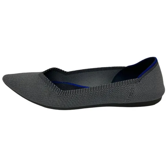 Rothys The Point Grey Birdseye Ballet Slip On Flats 7
