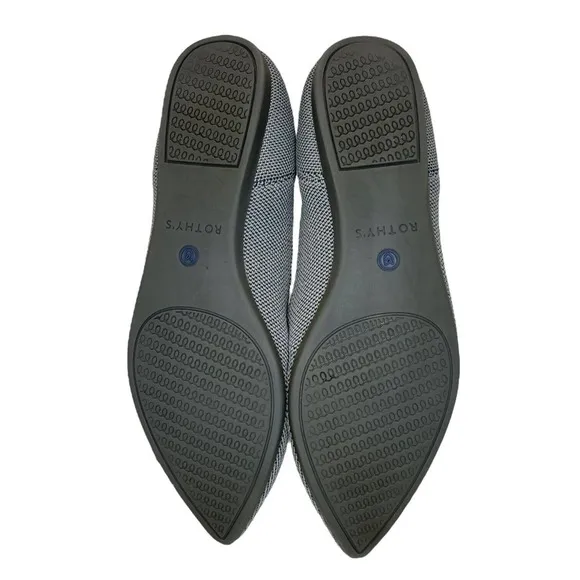 Rothys The Point Grey Birdseye Ballet Slip On Flats 7