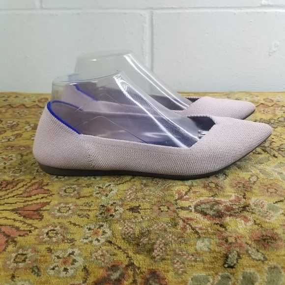 Rothys The Point in blush pink pointed toe flats
