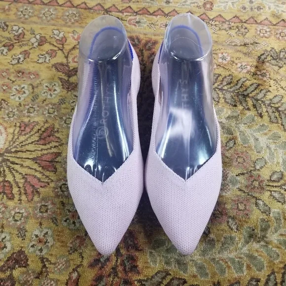 Rothys The Point in blush pink pointed toe flats