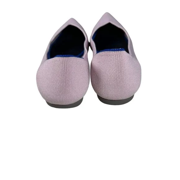 Rothy’s “THE POINT”‎ Light Pink Knit Pointed Toe Slip On Flats Women's Size 8.5