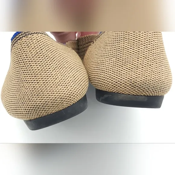 Rothy's THE POINT Pointed Toe Flats Limited Edition DUNE CAP TOE Size 8.5