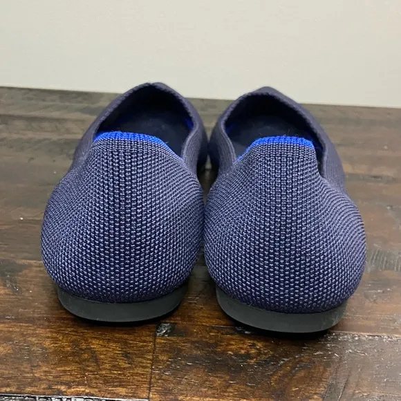 Rothy's The Point Women's Slip-On Shoes Maritime Dark Navy Pointed-Toe Flats 8