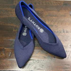 Rothy's The Point Women's Slip-On Shoes Maritime Dark Navy Pointed-Toe Flats 8