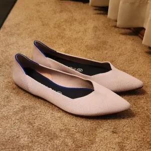 Rothy's The Pointed Pink Petal Blush Flat