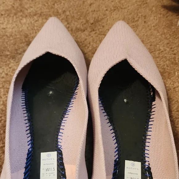 Rothy's The Pointed Pink Petal Blush Flat