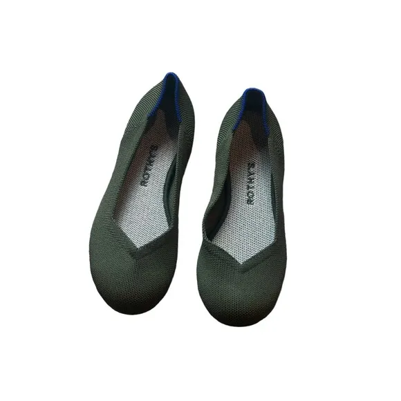 Rothy's The Round Toe Ballet in Cypress Retired Flat Slip On Size 7 NWOB.