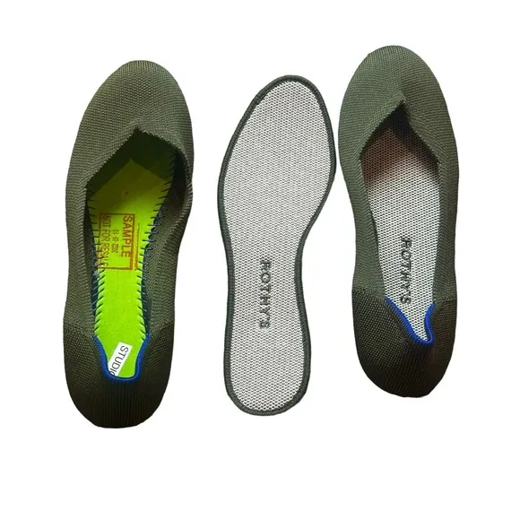 Rothy's The Round Toe Ballet in Cypress Retired Flat Slip On Size 7 NWOB.