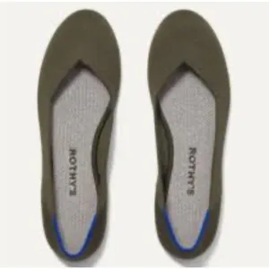 Rothy's The Round Toe Ballet in Cypress Retired Flat Slip On Size 7 NWOB.