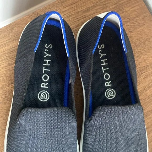 Rothy’s The Sneaker Black Slip On Round Toe Shoe, Women’s 8.5