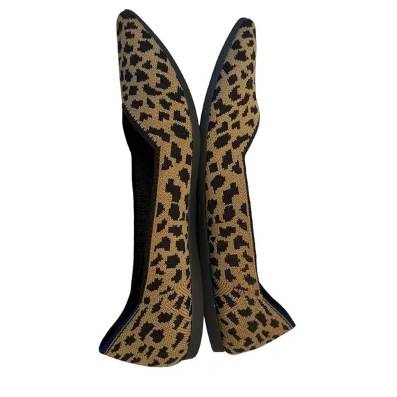 Rothy’s Women’s Animal Print Pointed Toe Flats Shoes Size 9
