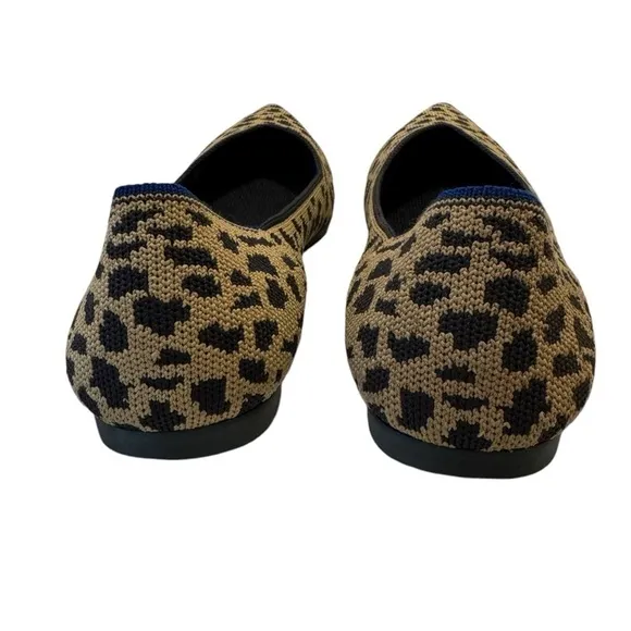 Rothy’s Women’s Animal Print Pointed Toe Flats Shoes Size 9