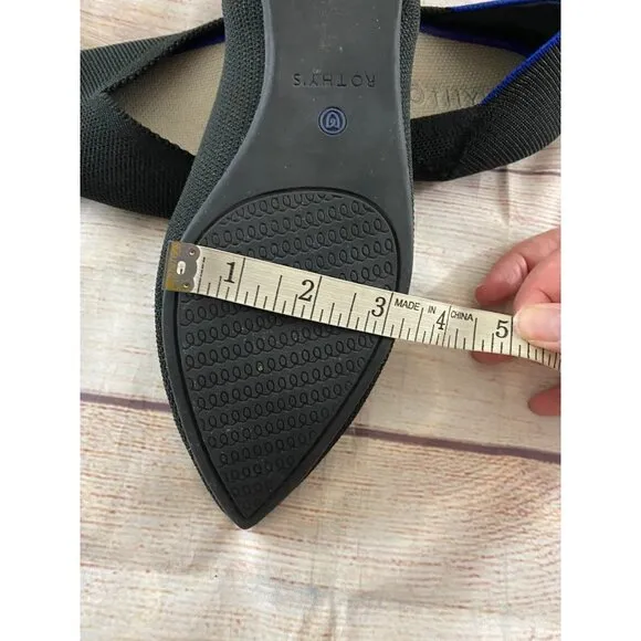 Rothy's Women's Black Pointed Toe Ballet Flats - 9