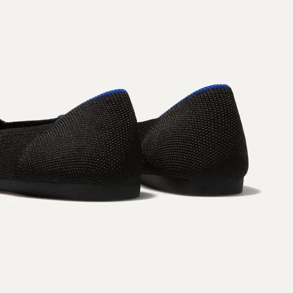Rothy's Women's Black The Point Flats Pointed Toe Slip On Flats Size 11 NWOB