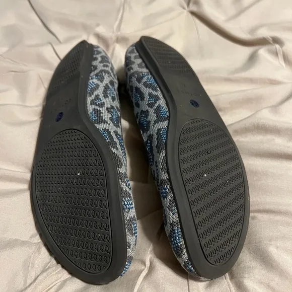 Rothy's Women's Leopard Print Flats - Gray and Blue