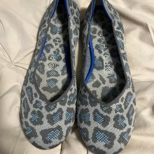 Rothy's Women's Leopard Print Flats - Gray and Blue