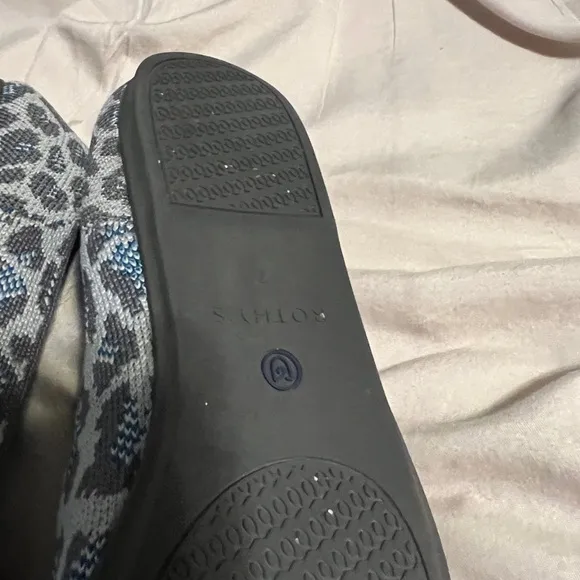 Rothy's Women's Leopard Print Flats - Gray and Blue