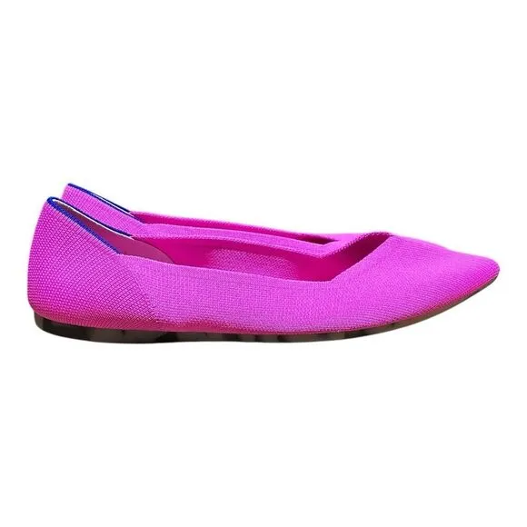 ROTHYS THE POINT WMNS 11 Pink Ballet Flats Comfort Shoe Dragon Fruit Bright